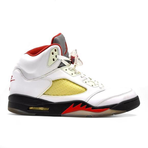 Nike Air Jordan 5 V Retro Men's Sneakers Fire Red Black 136027-101 US 12 - Picture 3 of 7